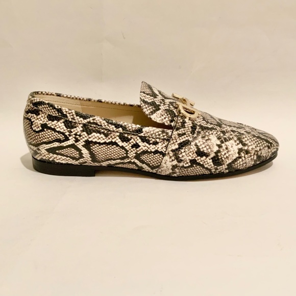 COLE HAAN Modern Classics Bit Loafer Python Rama Printed Leather Flat Shoes 9 - Picture 10 of 12
